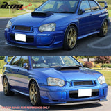 2004-2005 Subaru Impreza Front Upper Grille WRX STI Mesh Style Black Replacement Front Bumper Hood Grill