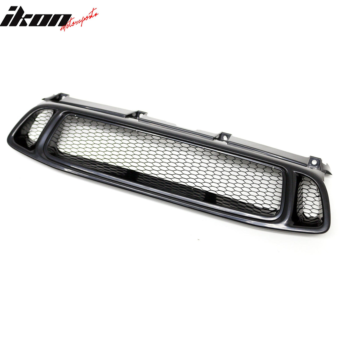 2004-2005 Subaru Impreza Front Upper Grille WRX STI Mesh Style Black Replacement Front Bumper Hood Grill