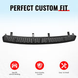 2008-2010 Subaru Impreza WRX STI Honeycomb Style Front Bumper Lower Grille Insect Prevention Gloss Black ABS