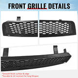 2008-2010 Subaru Impreza WRX STI Honeycomb Style Front Bumper Lower Grille Insect Prevention Gloss Black ABS