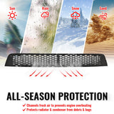 2008-2010 Subaru Impreza WRX STI Honeycomb Style Front Bumper Lower Grille Insect Prevention Gloss Black ABS