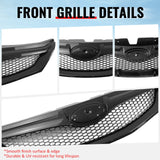 2008-2010 Subaru Impreza WRX & WRX STI Hatchback Honeycomb Style Front Bumper Upper Grille Carbon Fiber Print ABS
