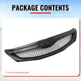 2008-2010 Subaru Impreza WRX & WRX STI Hatchback Honeycomb Style Front Bumper Upper Grille Carbon Fiber Print ABS