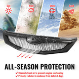 2008-2010 Subaru Impreza WRX & WRX STI Hatchback Honeycomb Style Front Bumper Upper Grille Carbon Fiber Print ABS