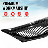 2008-2010 Subaru Impreza WRX & WRX STI Hatchback Honeycomb Style Front Bumper Upper Grille Replacement Gloss Black ABS