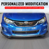 2011-2014 Subaru Impreza WRX & WRX STI Honeycomb Style Front Bumper Upper Grille Replacement Gloss Black ABS