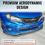 2011-2014 Subaru Impreza WRX & WRX STI Honeycomb Style Front Bumper Upper Grille Replacement Gloss Black ABS