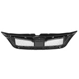 2011-2014 Subaru Impreza WRX OE Style Grille Gloss Black W/ Gray ABS