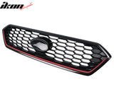 2018-2021 Subaru WRX Gloss Black W/ Red JDM Front Bumper Grille ABS