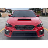 2018-2021 Subaru WRX STI Style Gloss Black W/Red Trim Front Grille ABS