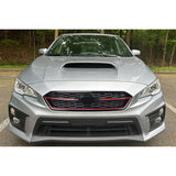 2018-2021 Subaru WRX STI Style Gloss Black W/Red Trim Front Grille ABS