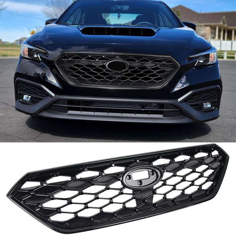 2022-2025 Subaru WRX JDM 1 Style Gloss Black Front Bumper Grille ABS