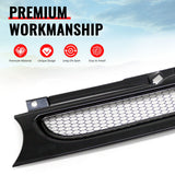 1999-2006 Volkswagen Golf/GTI/R32 MK4 Front Upper Grille Mesh Style Black Replacement Front Bumper Hood Grill