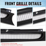 1999-2006 Volkswagen Golf/GTI/R32 MK4 Front Upper Grille Mesh Style Black Replacement Front Bumper Hood Grill