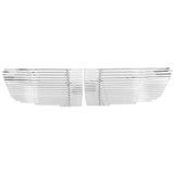 Chrome Front Upper Hood Replacement Grille for Nissan Maxima 2004-2006 2PC