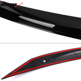 2016-2018 Honda Civic 10th Gen Black Front Bonnet Lip Molding Trim Bar