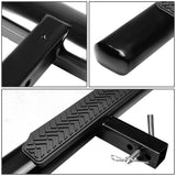 2 Inch Receiver Hitch Step - 35 Inch Black Oval Design