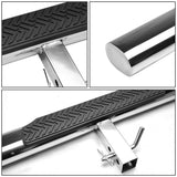 2" Receiver Hitch Step - 4" Oval Chrome Step 35" Length