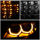 06-12 BMW 3-Series E90 3D Crystal Halo Projector Sequential Headlights