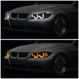 06-12 BMW 3-Series E90 3D Crystal Halo Projector Sequential Headlights