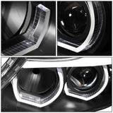 06-12 BMW 3-Series E90 3D Crystal Halo Projector Sequential Headlights