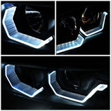 06-12 BMW 3-Series Crystal Halo Projector LED Headlights - Black