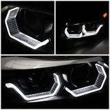 06-12 BMW 3-Series E90 3D Crystal Halo Projector Headlights