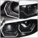 06-12 BMW 3-Series E90 3D Crystal Halo Projector Headlights