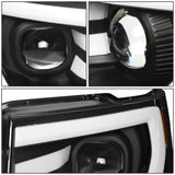 09-14 Ford F-150 3D LED Projector Headlights Black Housing
