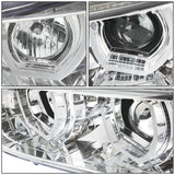 2012-2016 BMW F30 3-Series 3D LED Bar Headlights Chrome Housing