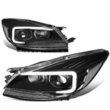 2013-2016 Ford Escape 3D LED DRL Projector Headlights Black Housing