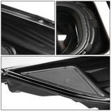 2013-2016 Ford Escape 3D LED DRL Projector Headlights Black Housing