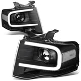 2007-2014 Ford Expedition 3D LED DRL Projector Headlights Black