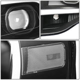 2007-2014 Ford Expedition 3D LED DRL Projector Headlights Black