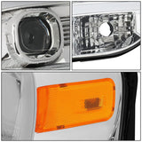 2007-2014 Ford Expedition 3D LED DRL Projector Headlights Chrome