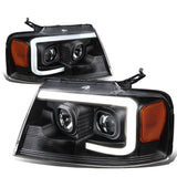 04-08 Ford F-150 / 06-08 Lincoln Mark LT 3D LED C-Bar Headlights