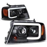 04-08 Ford F-150 / 06-08 Lincoln Mark LT 3D LED C-Bar Headlights