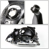 97-04 Dodge Durango Chrome Housing Amber Corner Headlights