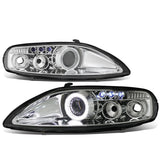 92-00 Lexus SC300/SC400 LED DRL Halo Projector Headlights Chrome