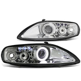 92-00 Lexus SC300/SC400 LED DRL Halo Projector Headlights Chrome