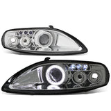 92-00 Lexus SC300/SC400 LED DRL Halo Projector Headlights Chrome