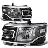 2013-2019 Ford Flex Black Housing Clear Corner Headlights