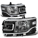 2013-2019 Ford Flex Black Housing Clear Corner Headlights