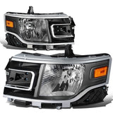 2013-2019 Ford Flex Black Housing Halogen Headlights