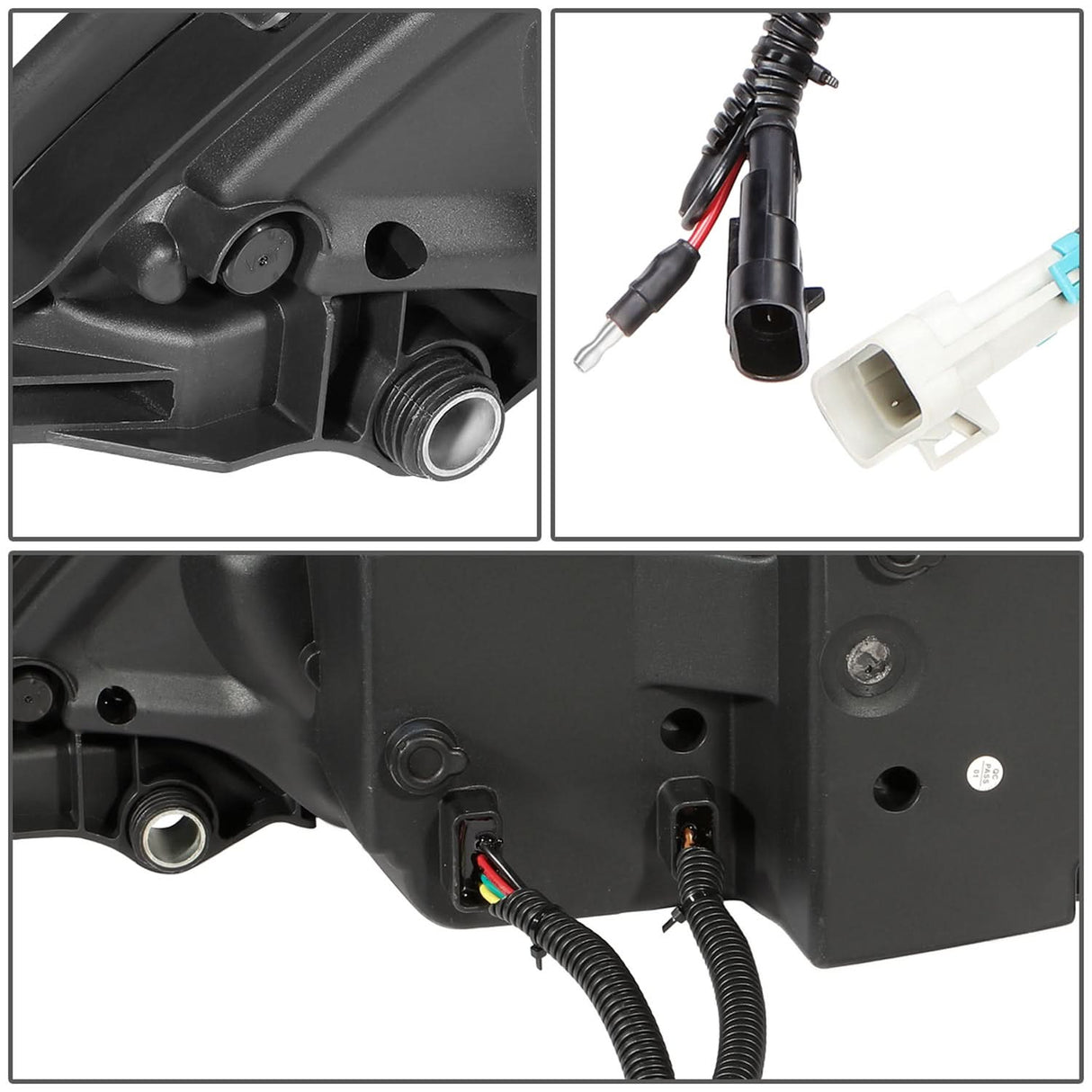04-17 Freightliner Columbia LED Projector Headlights - Black Housing