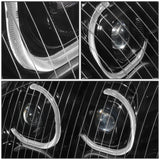 04-17 Freightliner Columbia LED Projector Headlights - Black Housing