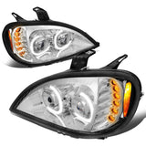 04-17 Freightliner Columbia LED Projector Headlights - Chrome