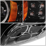 2008-2021 Peterbilt 388/389/567 Black Headlights