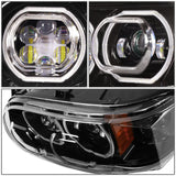 2008-2021 Peterbilt 388/389/567 Black Headlights