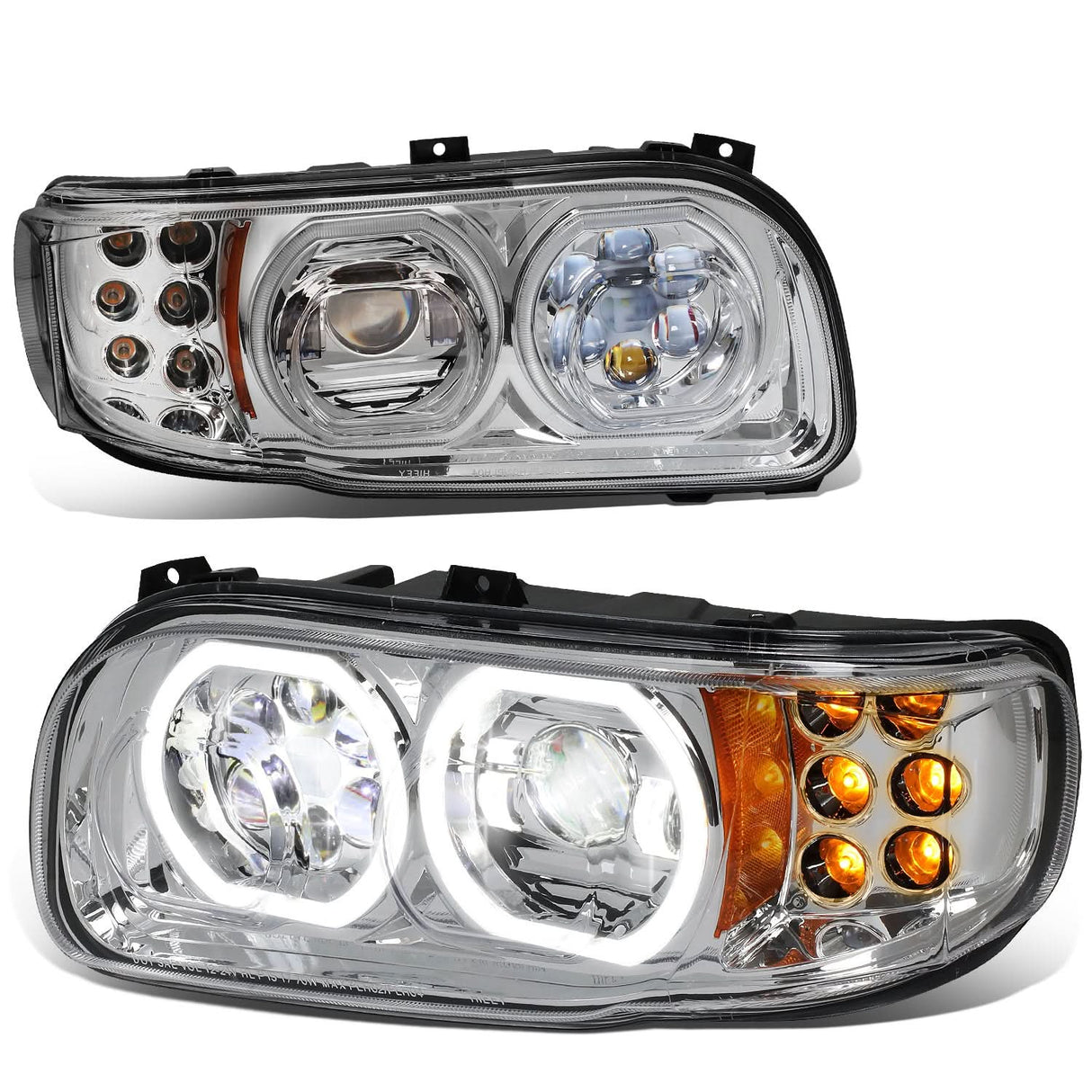 08-15 Peterbilt 388 / 08-21 389 / 14-21 567 Clear Headlights